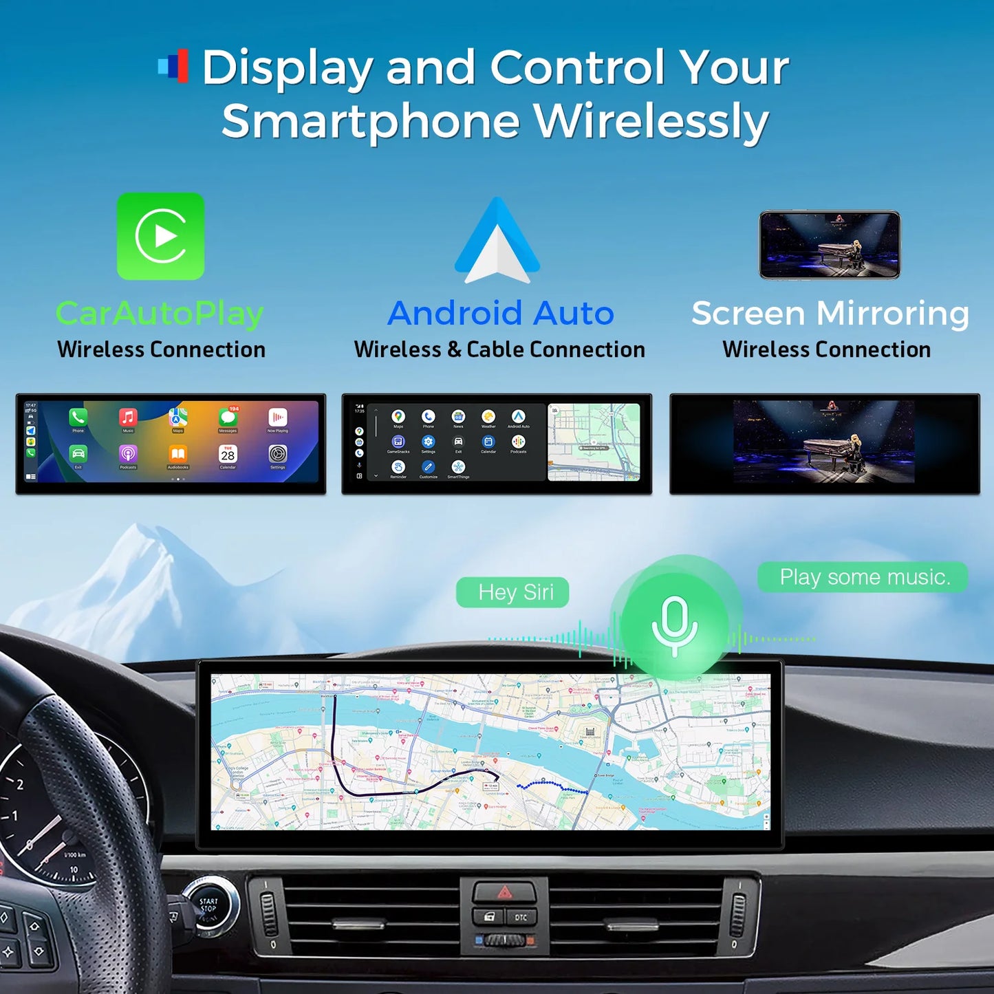 BMW 3 Series E90/91/92/93/ M3 CCC 14.9'' Android 13 8 Core 4+64GB Car Radio   4GLTE CarPlay Android Auto DSP  QLB4292CC