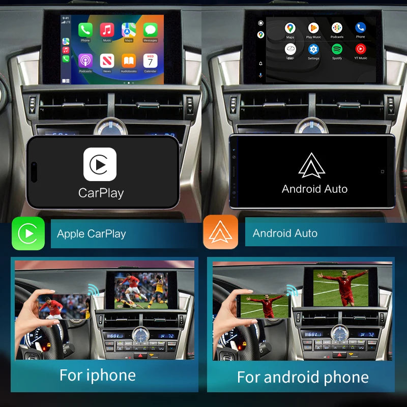 Lexus NX 2015-2021 Wireless CarPlay   Android Auto Mirror Link AirPlay  Navigation Maps USB AUTMLXSNX