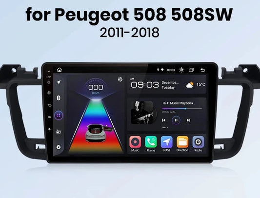 Peugeot 508 508SW 2011 - 2018 Car Radio RDS WIFI GPS BT  wireless CarPlay Android Auto car intelligent systems AUTMPEG5089