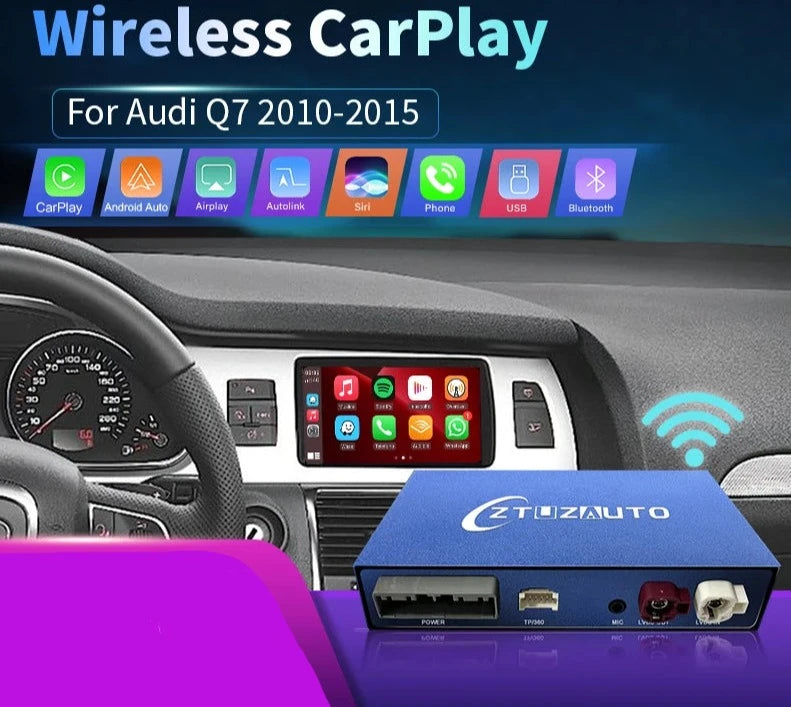 Audi Q7 2010-2015 Wireless Apple CarPlay Android Auto  Mirror Link AirPlay Navigation AUTMADIQ7