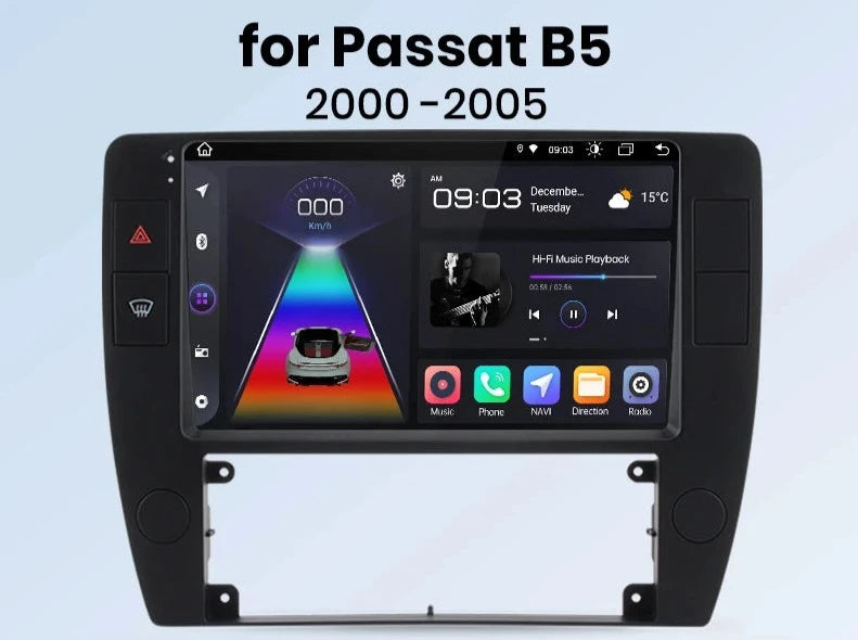 Passat B5 2000 - 2004 V1pro AI Voice 2 din Carplay Android Auto Radio RDS WIFI GPS BT  4G Car Multimedia  autoradio AUTMPASTB5