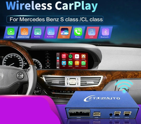 Mercedes Benz S-Class / CL W221 2006-2012 Wireless CarPlay  Android Auto Mirror Link AirPlay GPS  AUTMSCLW2