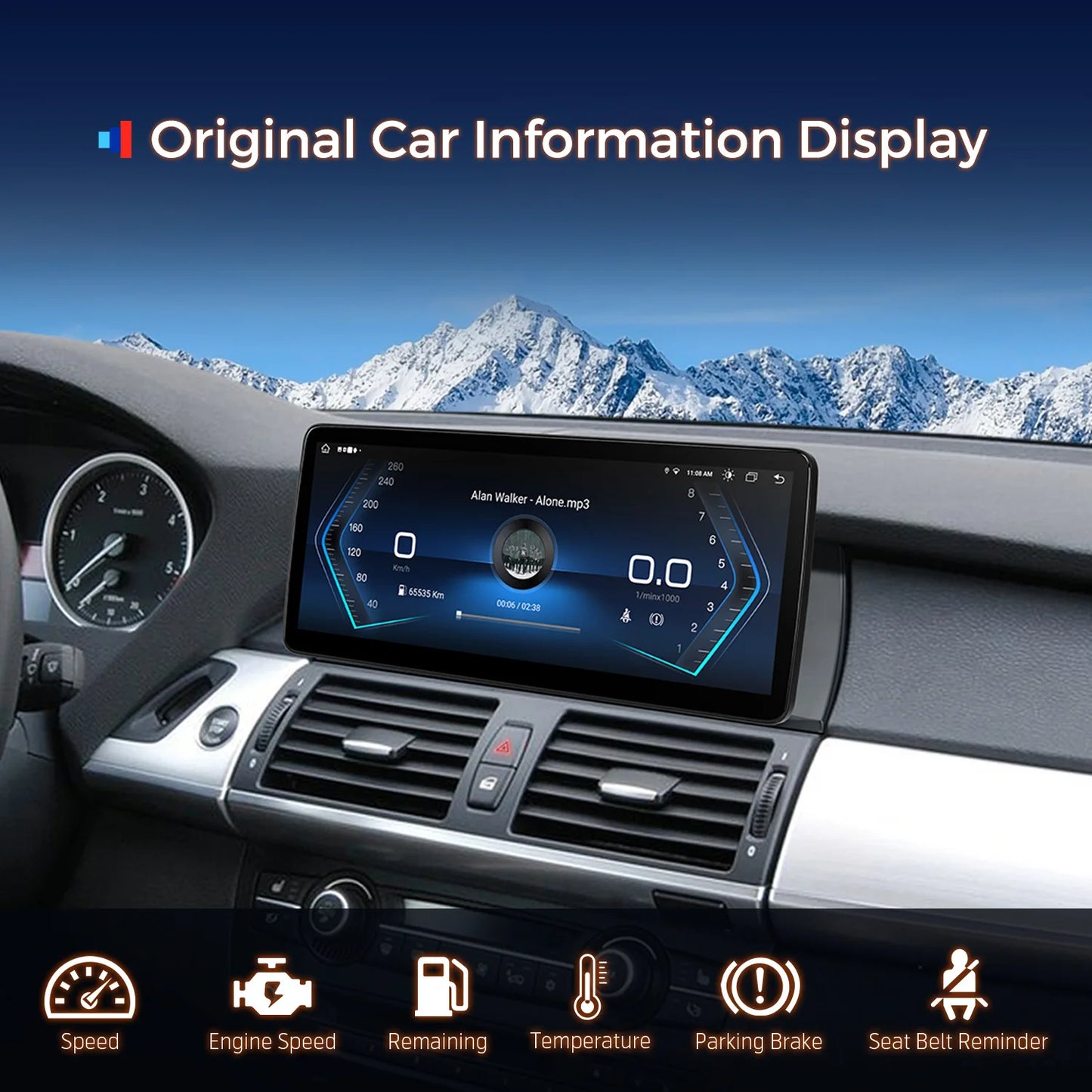 BMW X5 E70 X6 E71 CCC/CIC 12.3'' Android 13 Car Radio  8 Core  4+64GB  4GLTE CarPlay Android Auto DSP QLB22CCB12X5L
