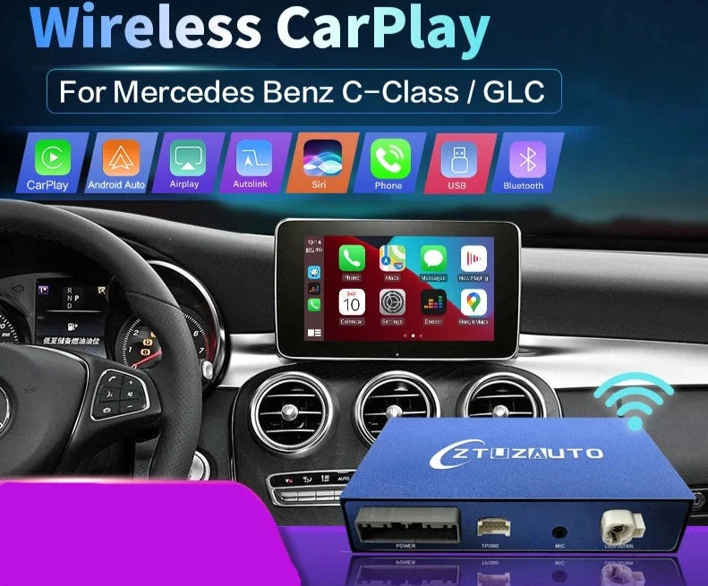 Mercedes Benz C-Class W205 / GLC 2015-2018 Wireless CarPlay  ,  Android Auto  Mirror Link AirPlay Car Play  Navigations AUTMCGLC1