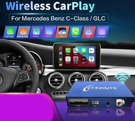 Mercedes Benz C-Class W205 & GLC 2015-2018 Wireless CarPlay  Android Auto  Mirror Link AirPlay GPS AUTMMBCCWG3