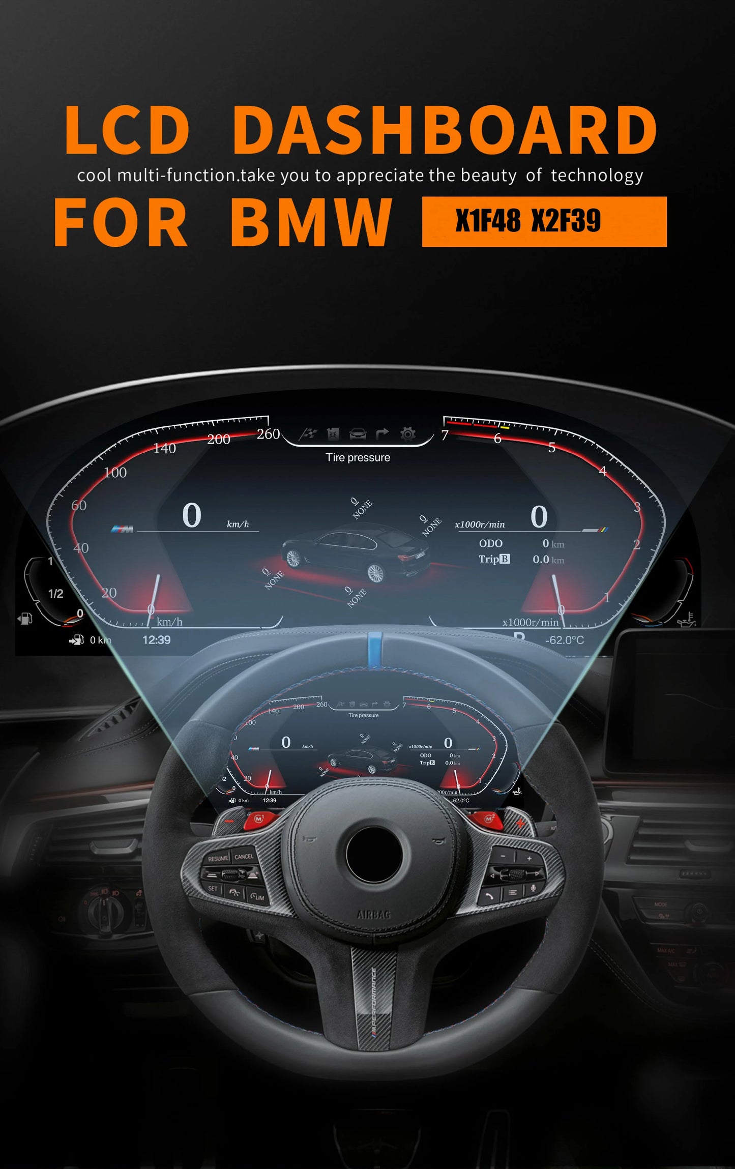 BMW F48 F39  12.3" Quadrante digitale lcd AUTMBMWF4839