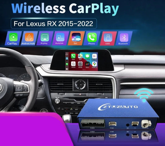 Lexus RX 2015-2022 Wireless CarPlay  Android Auto Mirror Link AirPlay  USB ,Plug and Play AUTMLXSRX22