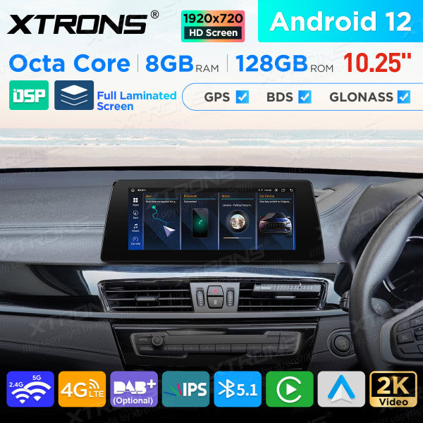 BMW X1 F48 EVO Android 13 Octa Core da 8 GB RAM +128 GB da 10,25"  Carplay Android auto   QAB12EVB12X1N