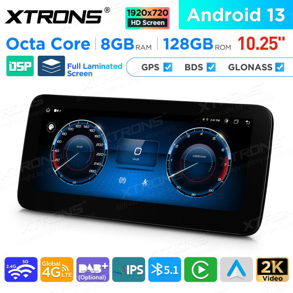 MERCEDES BENZ A-Class W176 CLA-Class C117 NGT 4.5 4.7  ( 2013-2015)  10.25'' Android 13  8 Core  8+128GB Car Radio For  with 4G CarPlay QAM1245